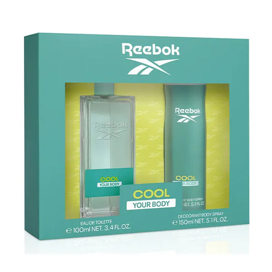 SET REEBOK COOL YOUR BODY WOMEN EDT 100ML + DEO 150ML